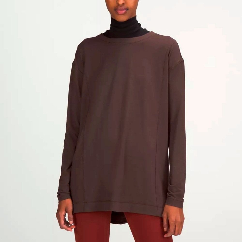 Lululemon Modal Pleated Back Long Sleeve Shirt